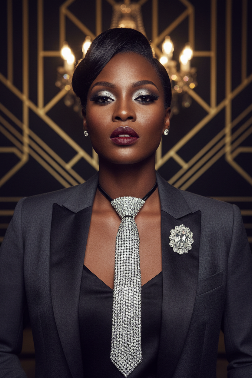 The Diamond Ice Statement Tie