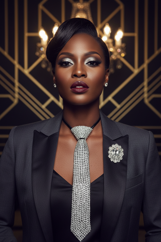 The Diamond Ice Statement Tie