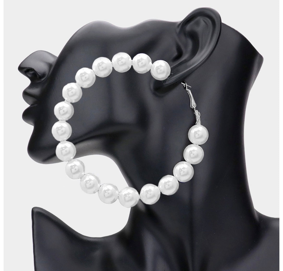 Pearl Essence Luxe Hoop Earrings