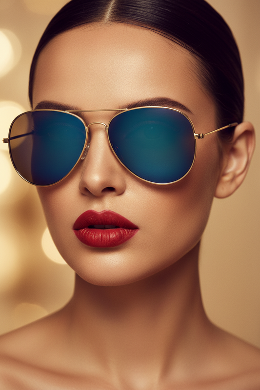 Sapphire Sky Aviator Sunglasses