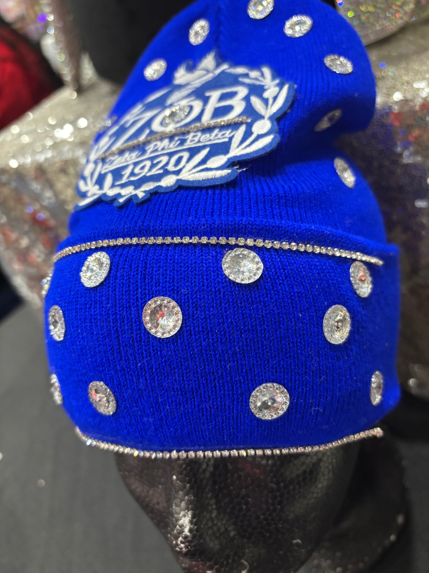 ZB rhinestone Beanie #1