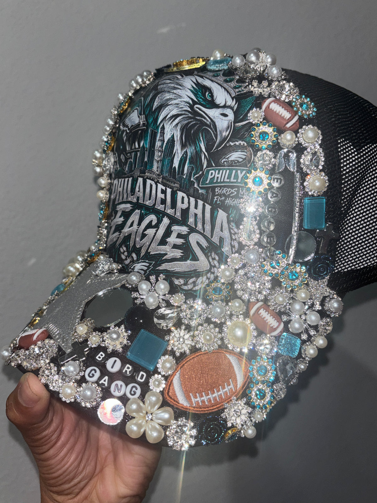 Bird Gang Glam — Philadelphia Eagles Statement Trucker Hat
