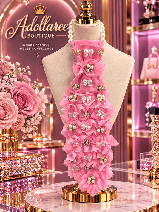 Pretty in Pearls Couture Statement Tie