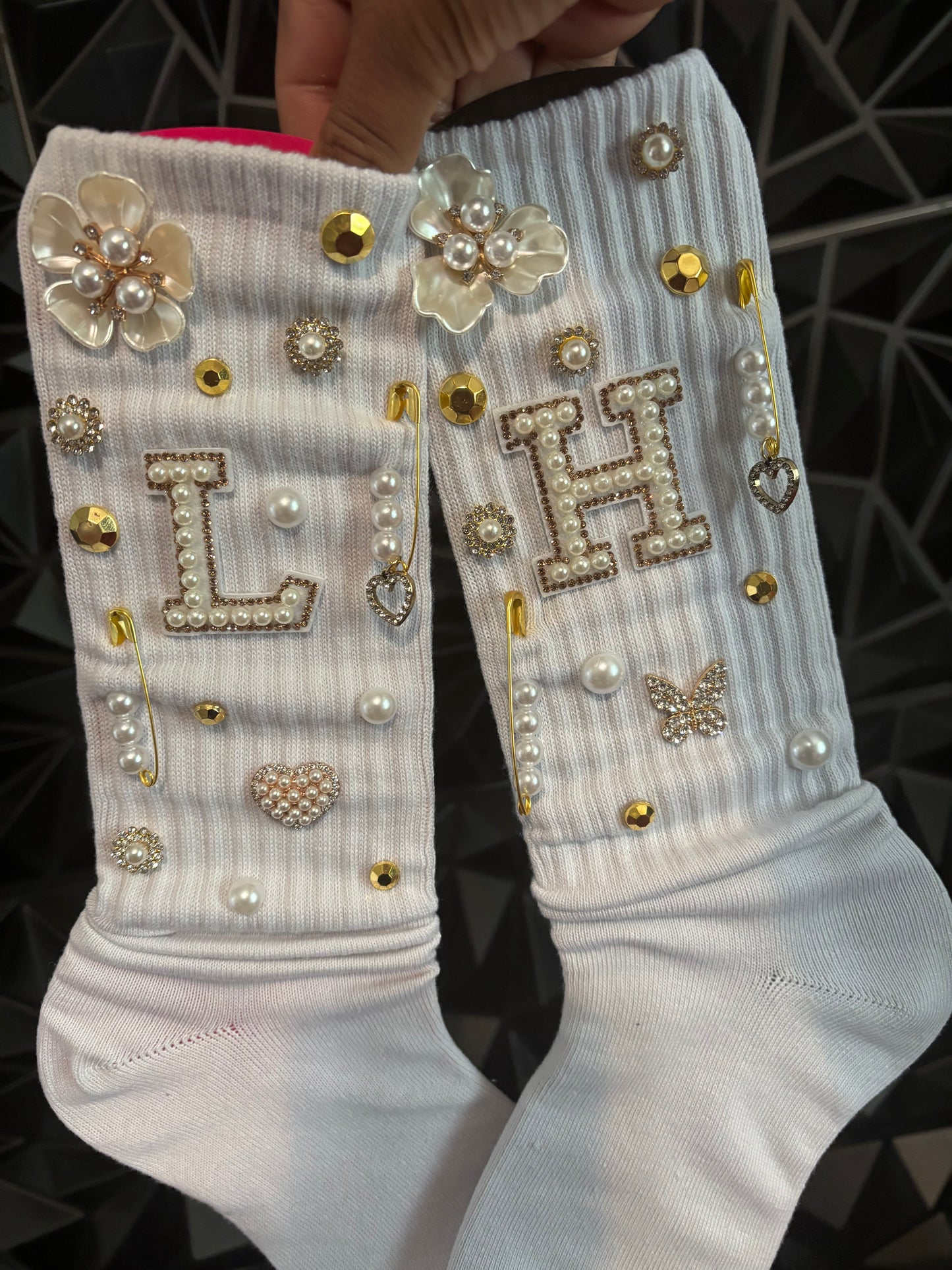 ✨ Custom Kick Flair Junk Socks – Personalized Initial Edition ✨