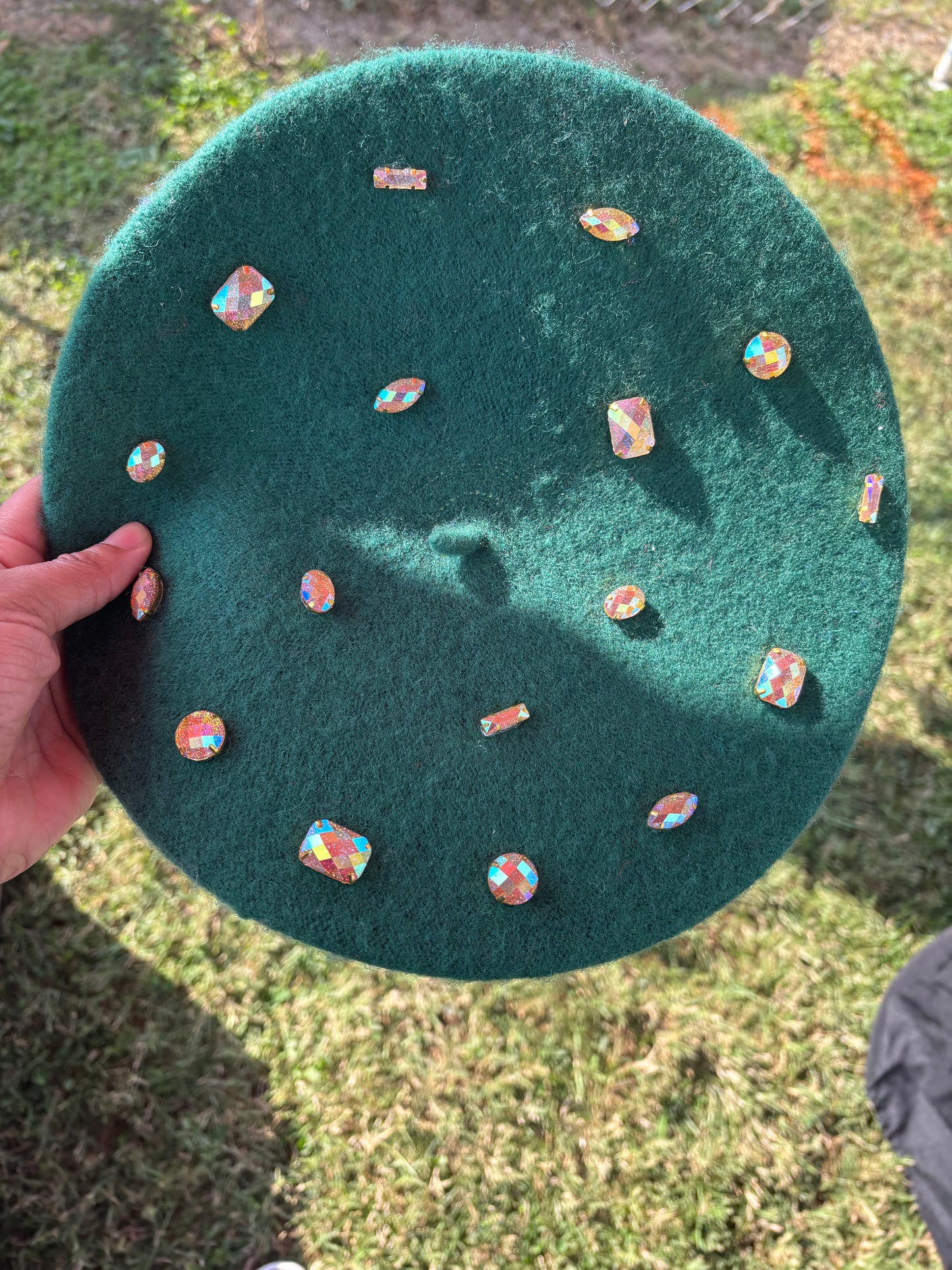 Emerald Glam Beret