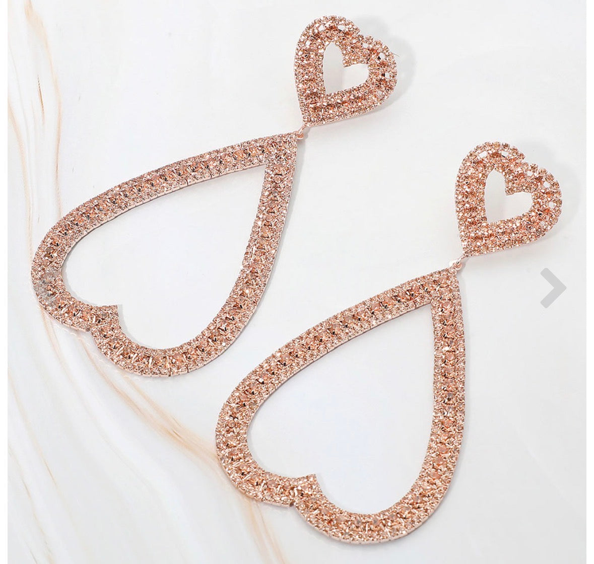 Champagne Love Drop Earrings