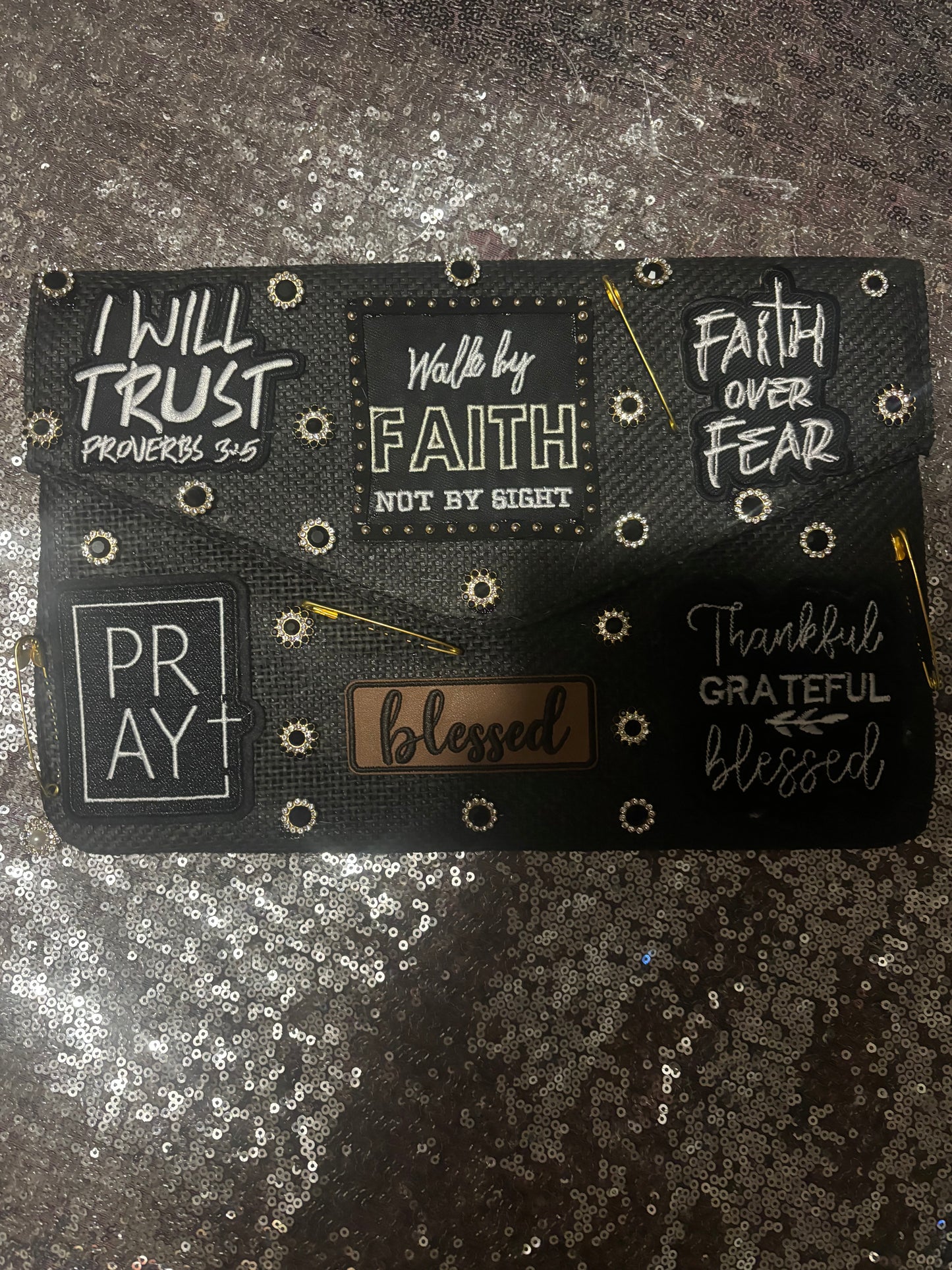 Walk By Faith Luxe Statement Clutch