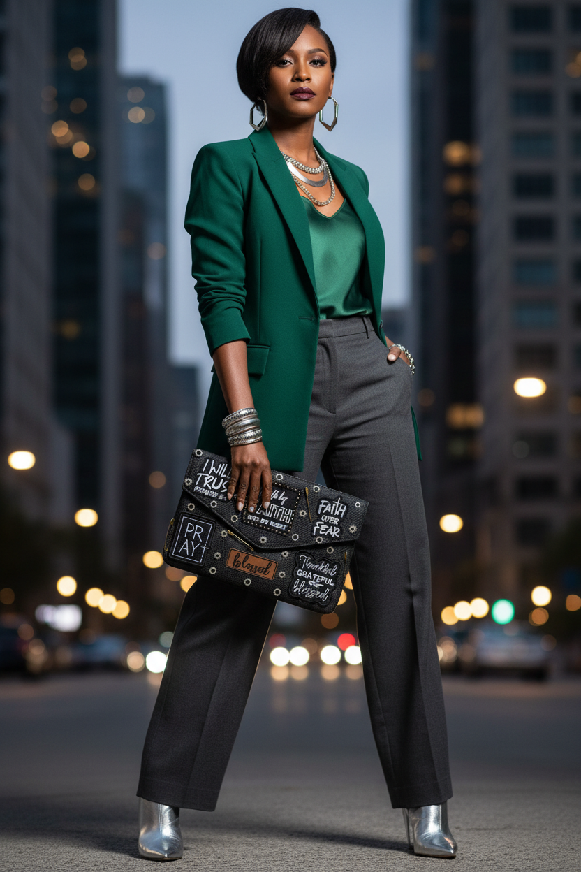 Walk By Faith Luxe Statement Clutch