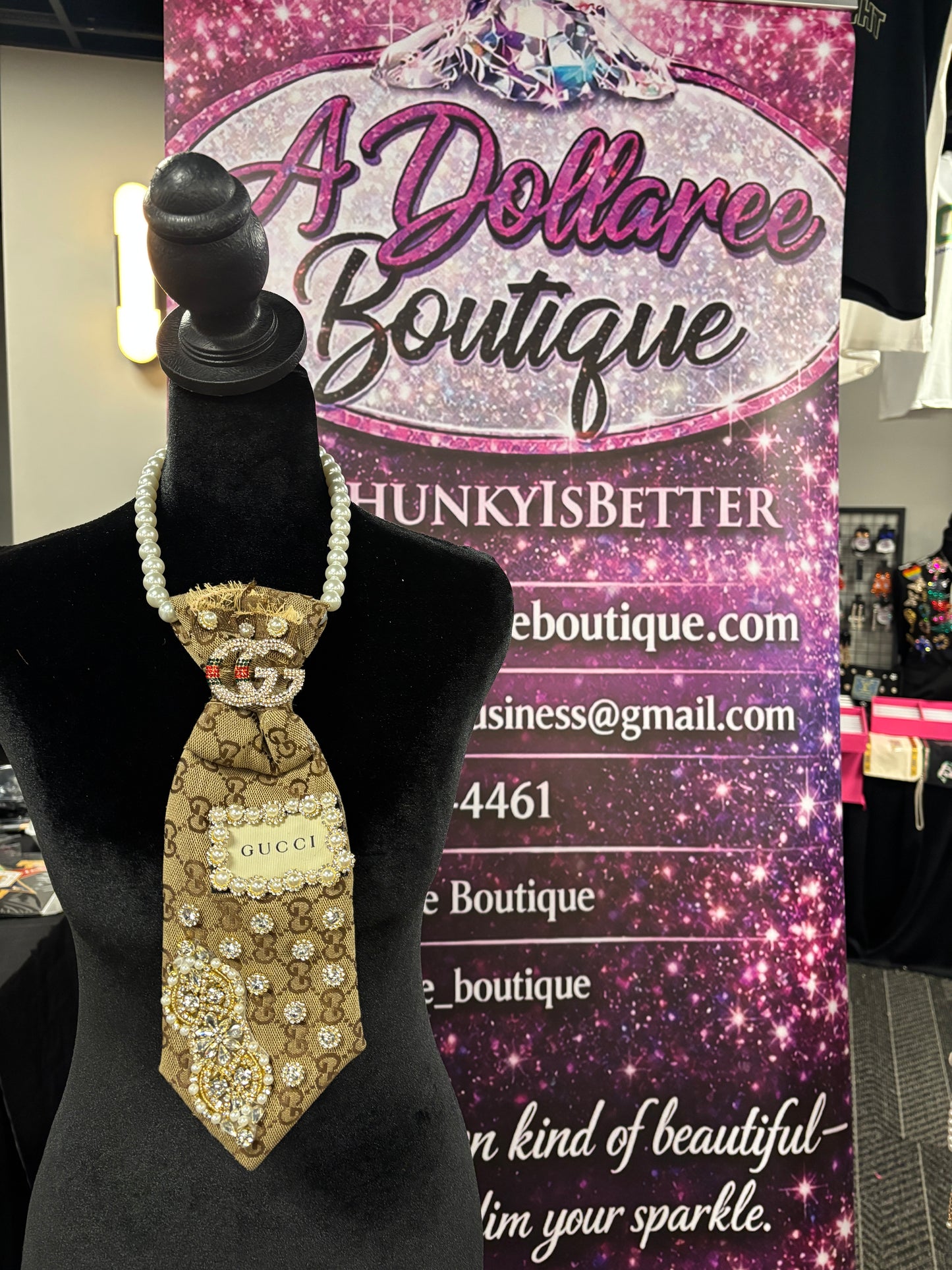 Golden Heirloom Glam Statement Tie