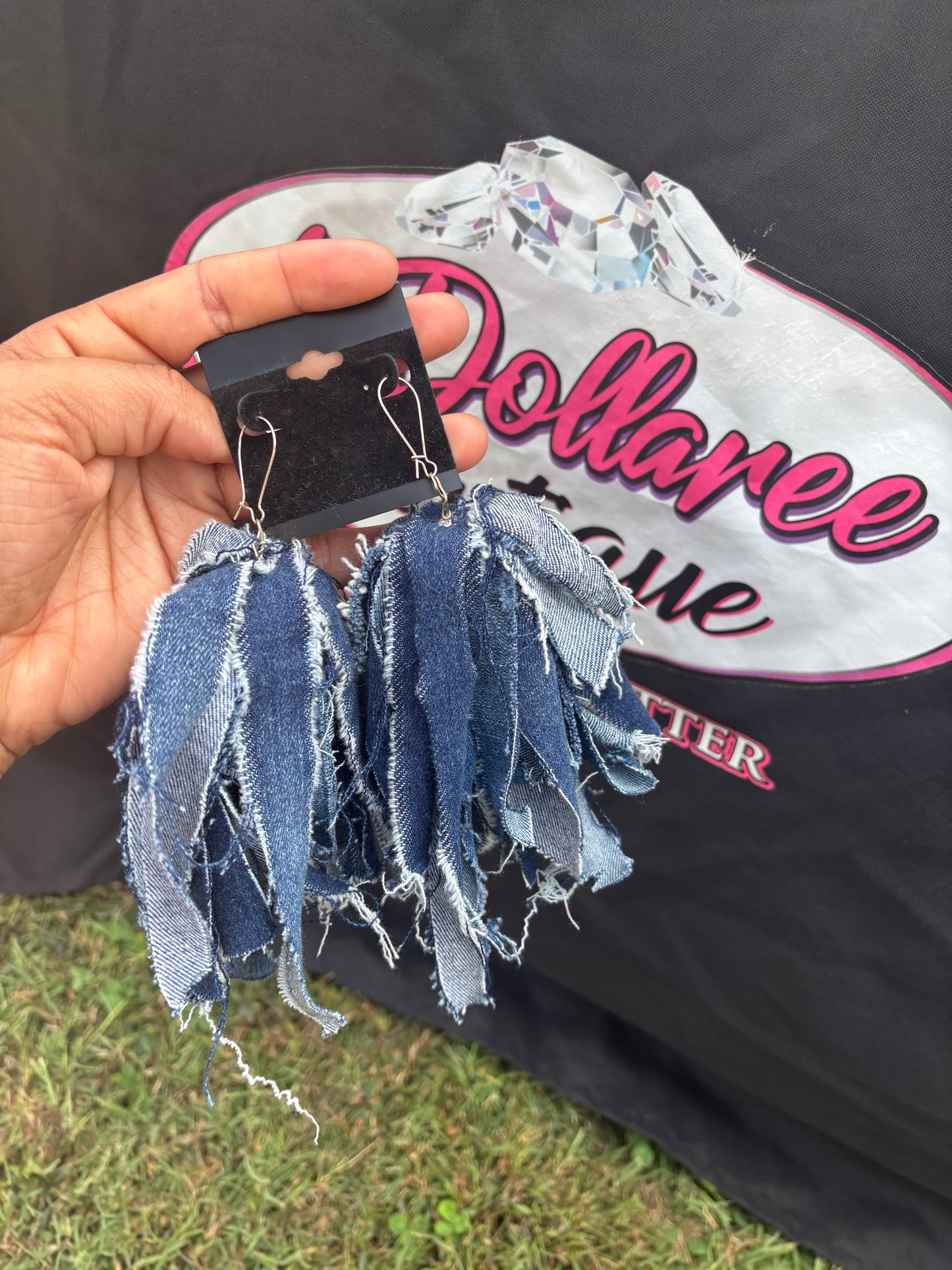 Denim Layers of Luxe Earrings