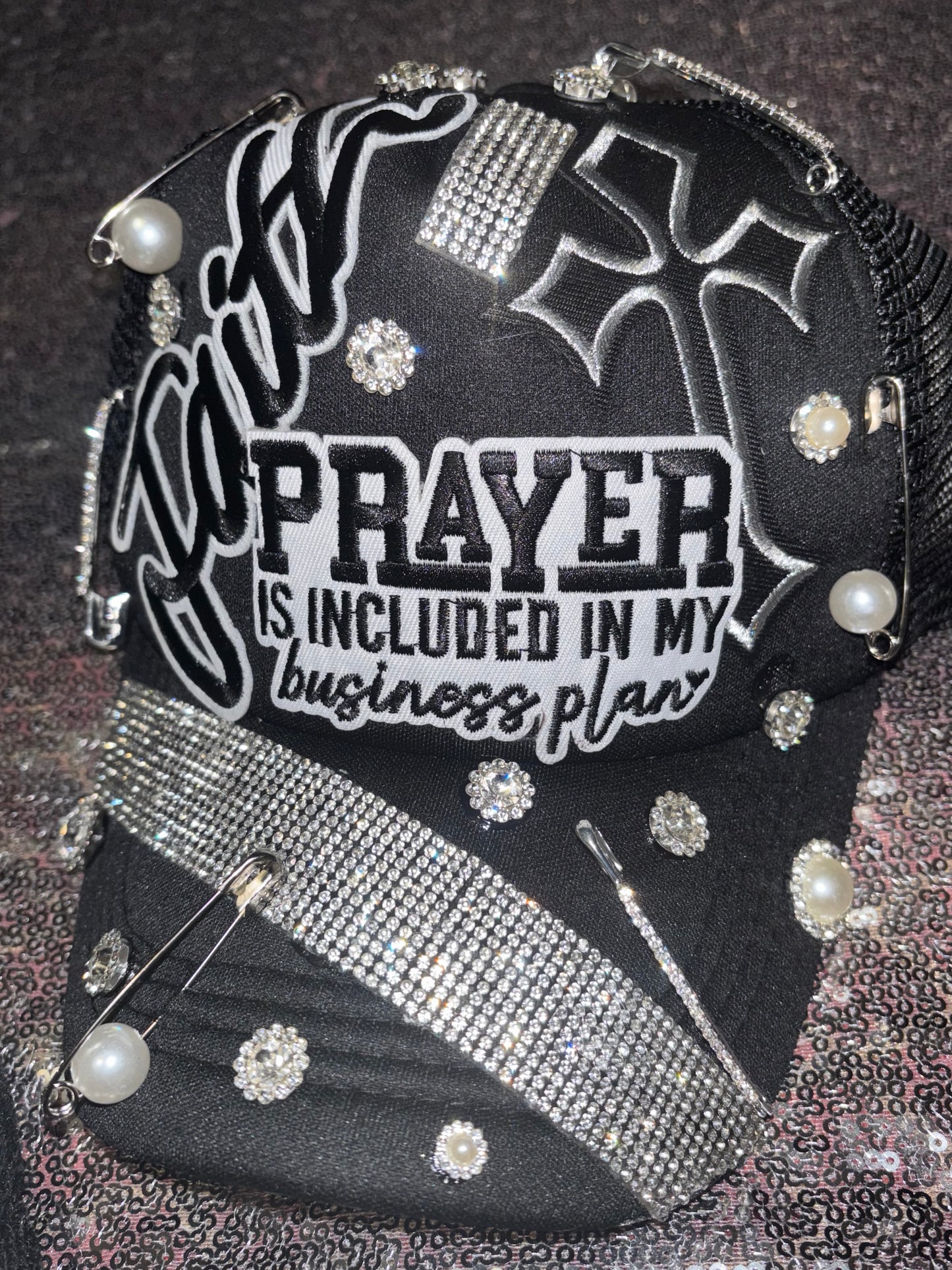 Prayer in My Business Plan Bling Set