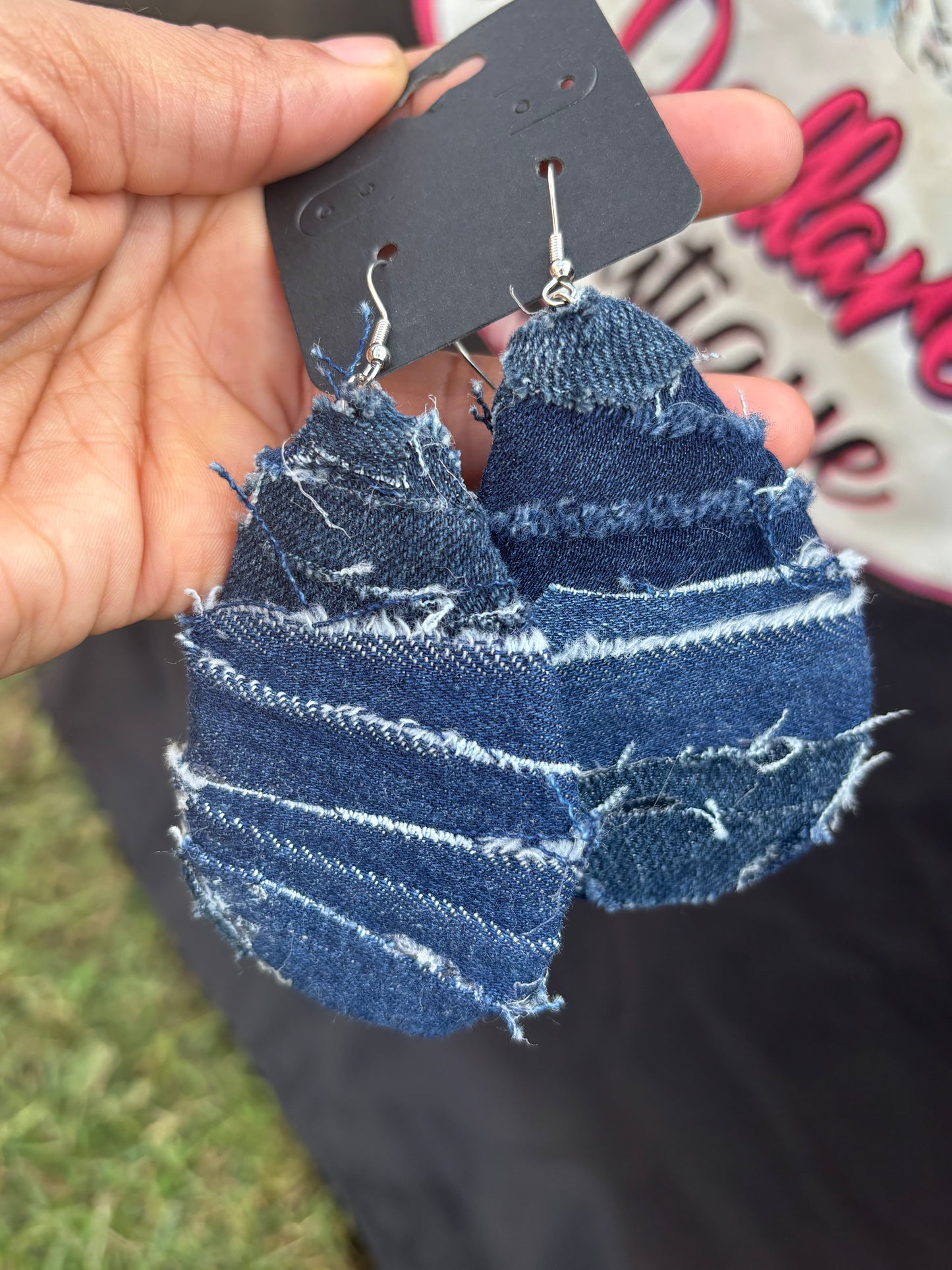 Frayed Edge Denim Drops