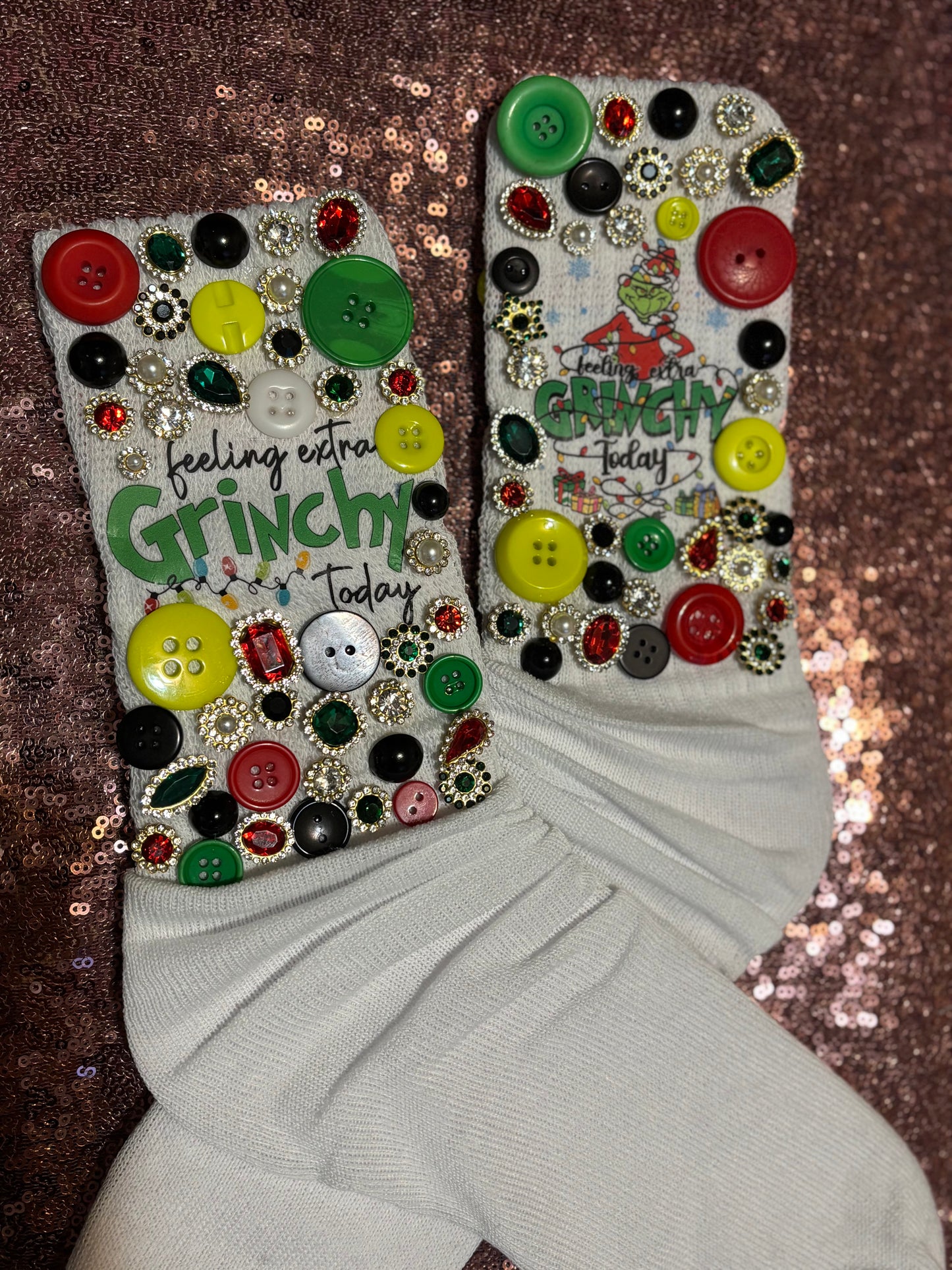 Winter Mischief Luxe KickFlair Junk Socks — White Edition