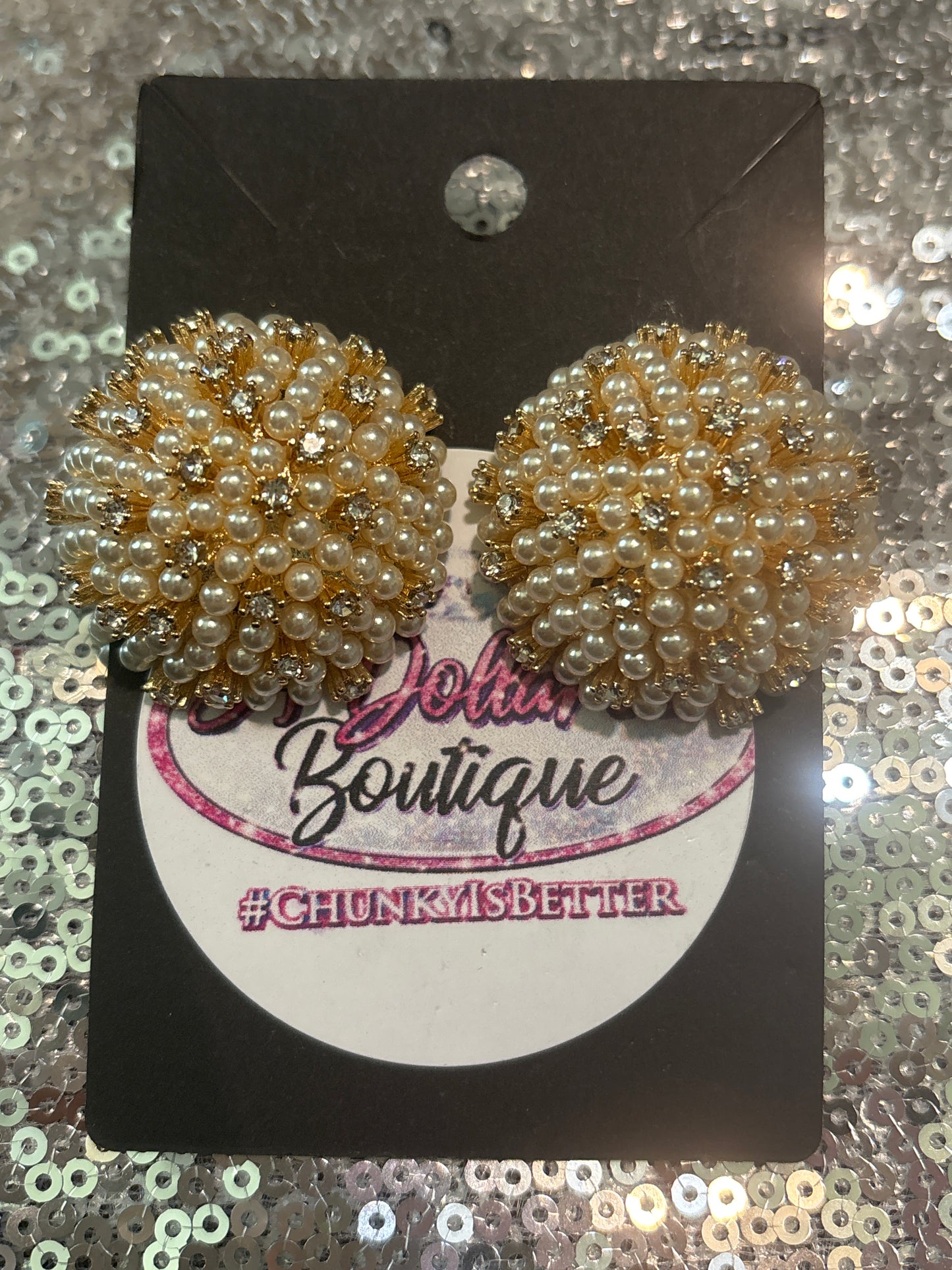Golden Empress Pearl Luxe Studs