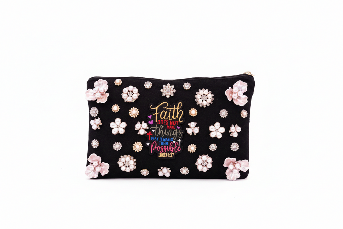 Faith Makes All Things Possible Luxe Wristlet