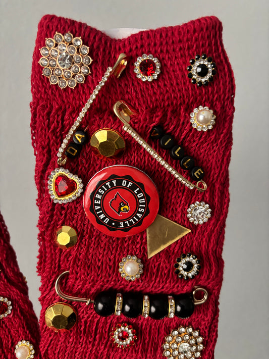 Cardinal Luxe Glam Junk Socks