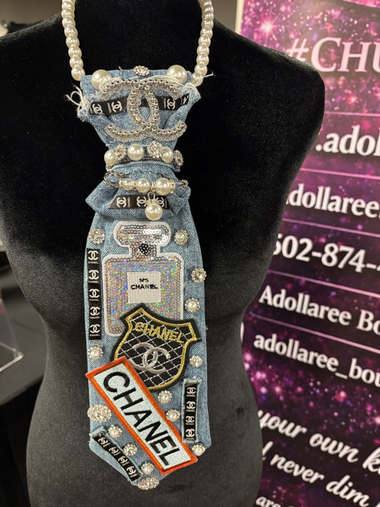 Runway Rebel Denim Statement Tie