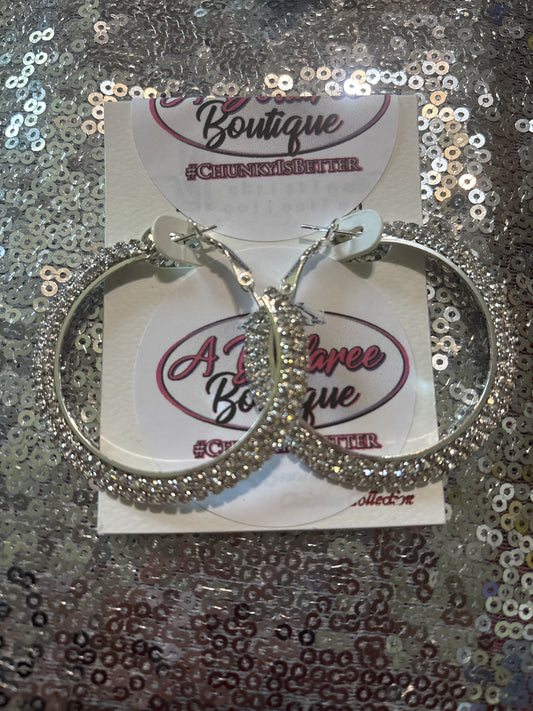Crystal Radiance Luxe Hoops