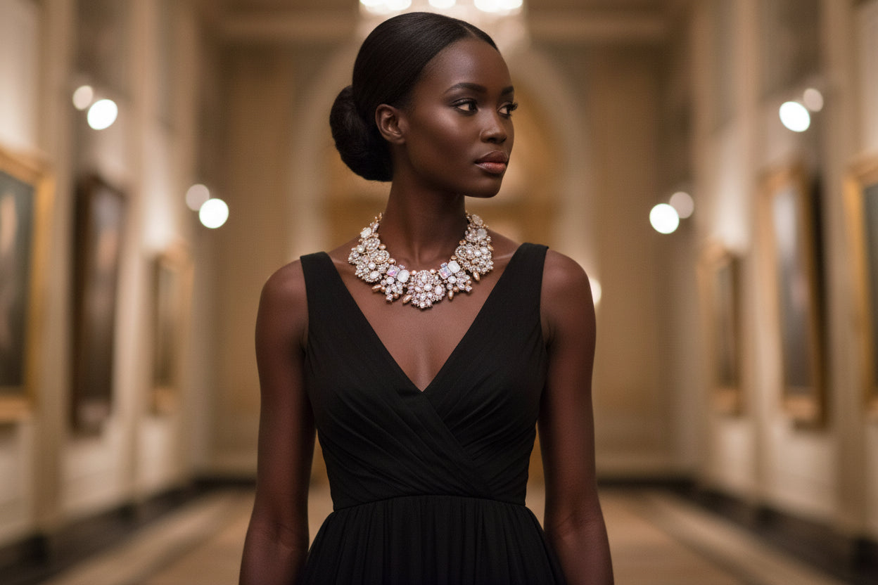 DIAMOND ICE STATEMENT NECKLACE