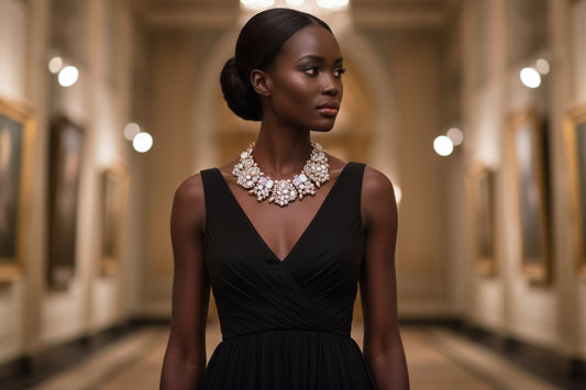 DIAMOND ICE STATEMENT NECKLACE