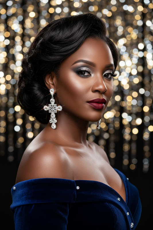 Heavenly Grace Cross Earrings