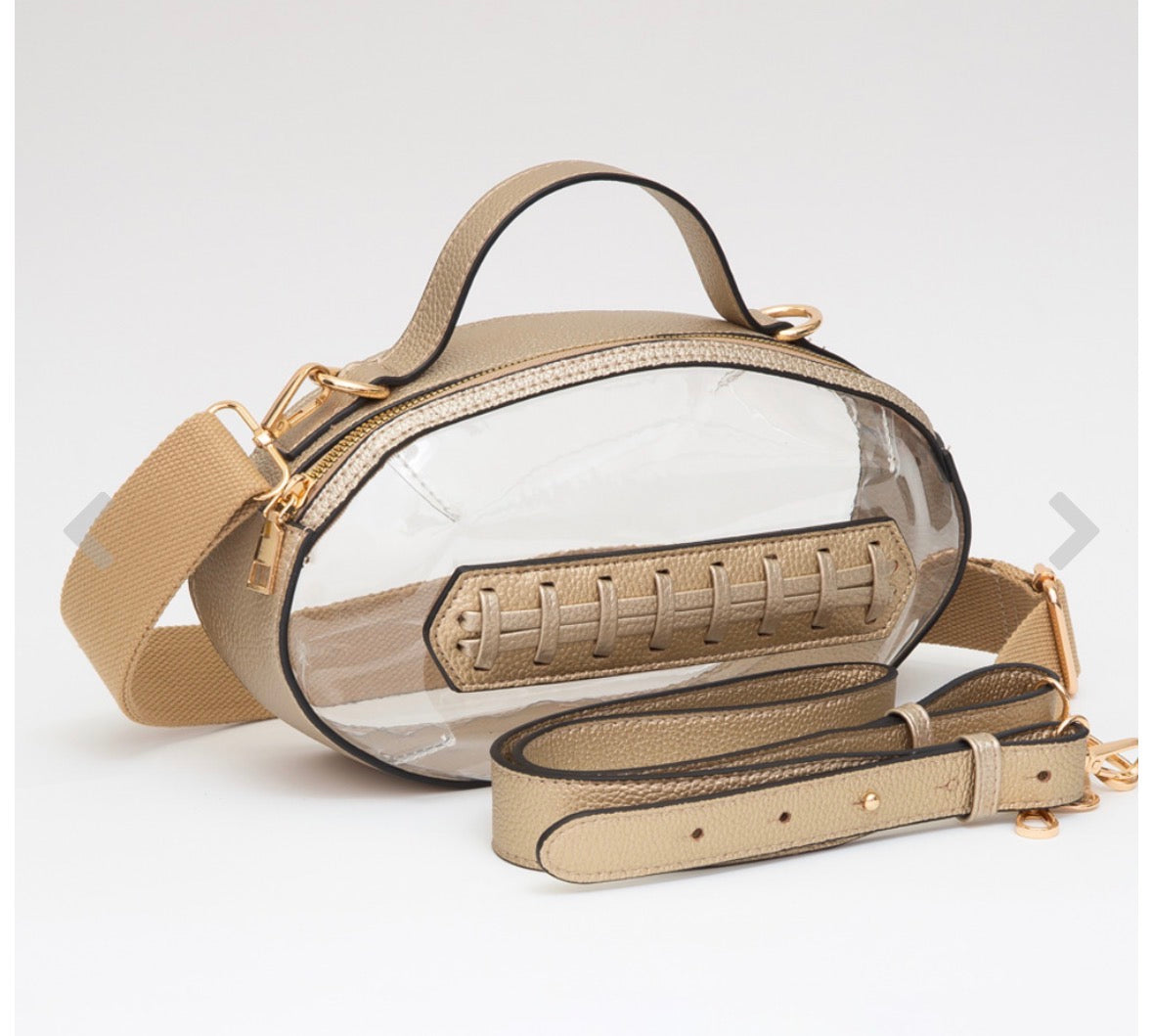 The Golden Touchdown Clear Crossbody
