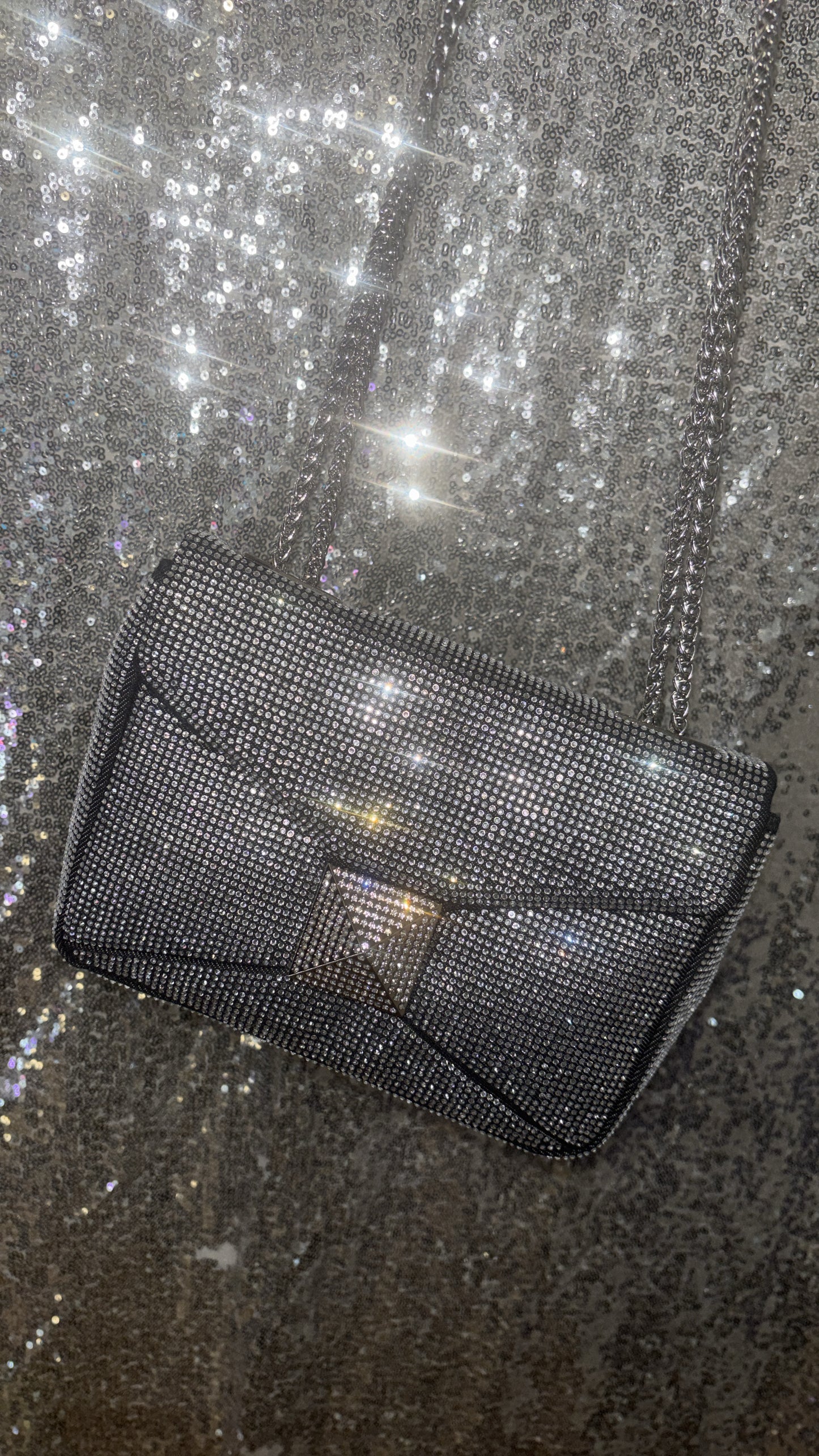 ✨ The Midnight Majesty Rhinestone Purse