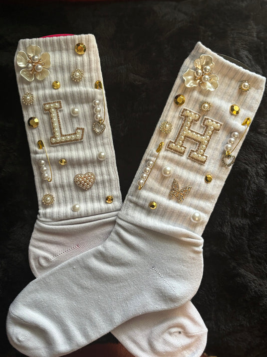 ✨ Custom Kick Flair Junk Socks – Personalized Initial Edition ✨