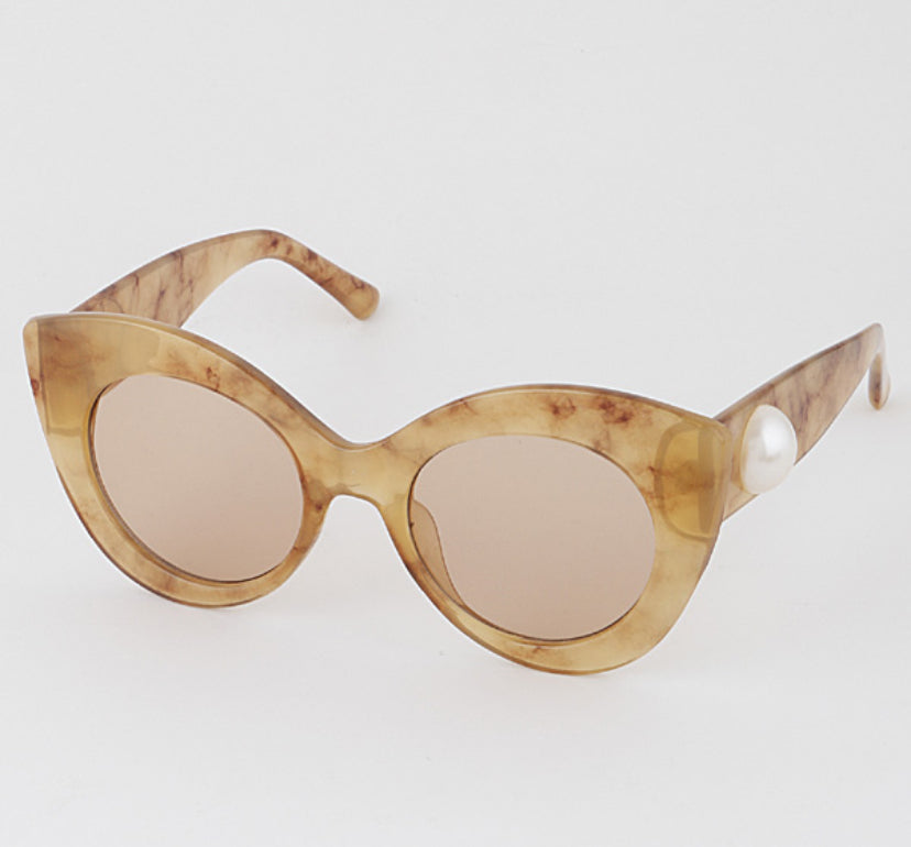 Pearled Cateye Sunglasses