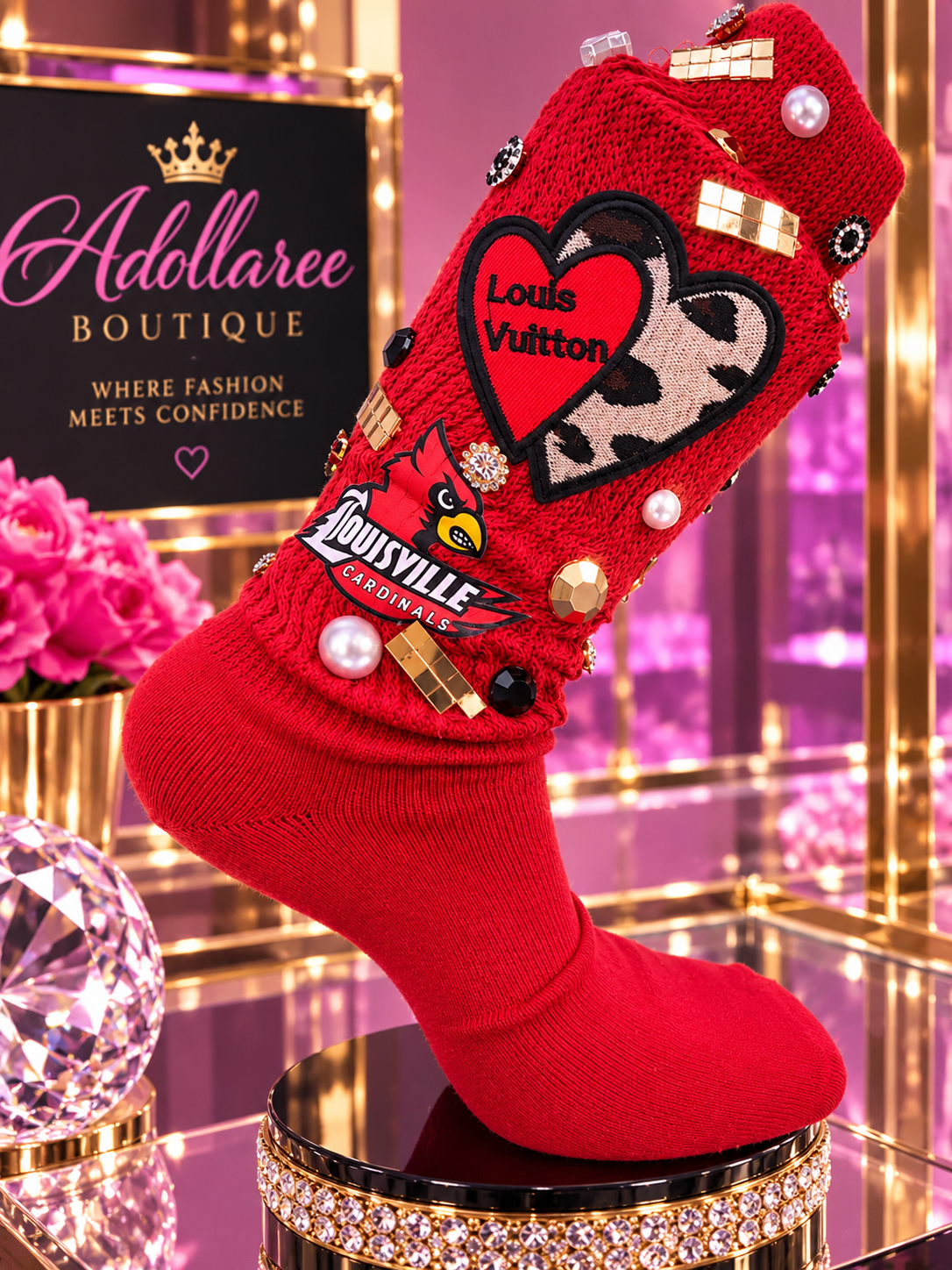 Cardinal Luxe Junk Socks