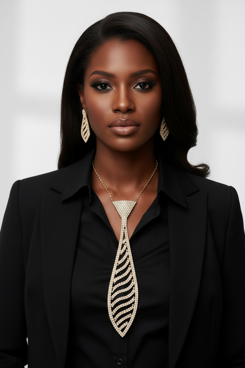 Golden Goddess Cascade Necklace Set