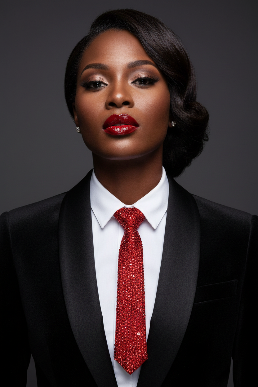 The Ruby Crown Statement Tie (Red)