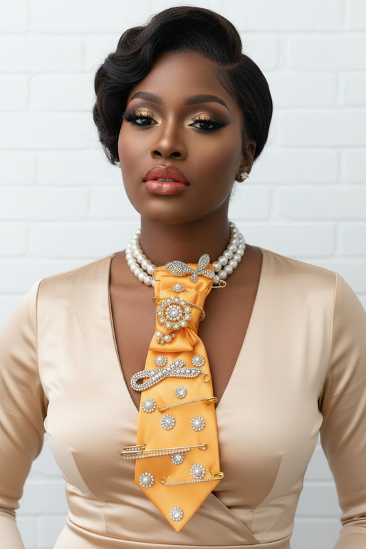 Sunset Glow Luxe Statement Tie