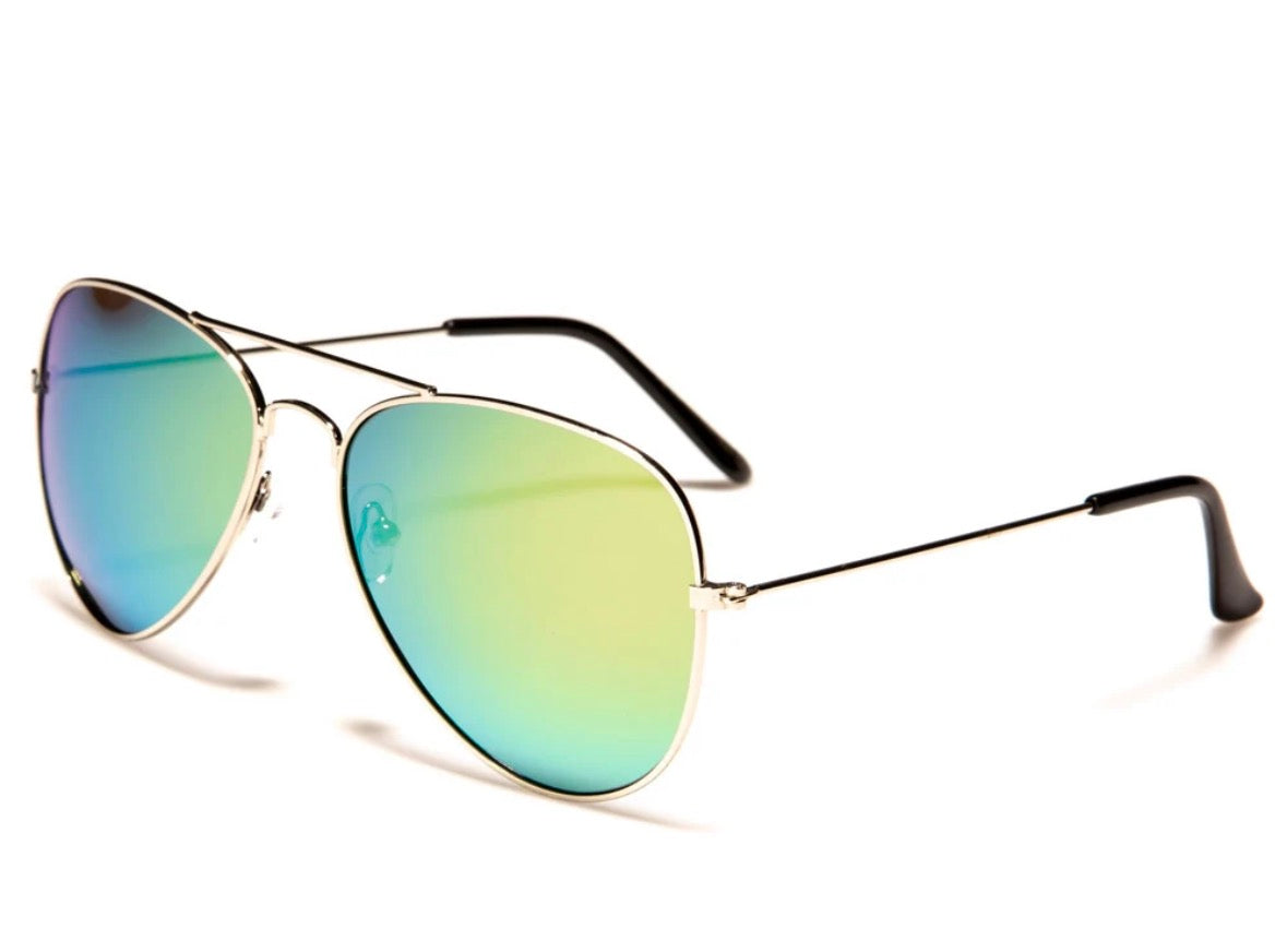 Aurora Glow Aviator Sunglasses