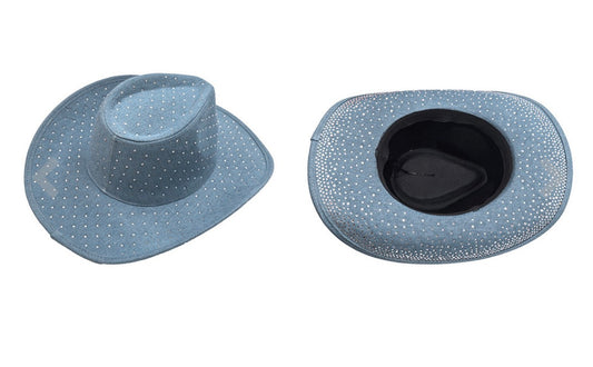 Denim Diamond Sparkle Cowboy Hat