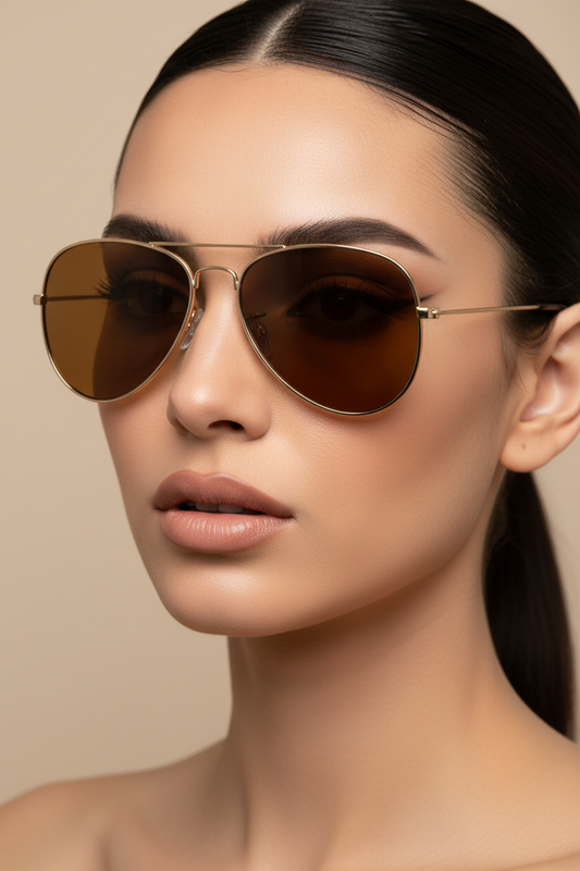 Golden Hour Aviator Sunglasses