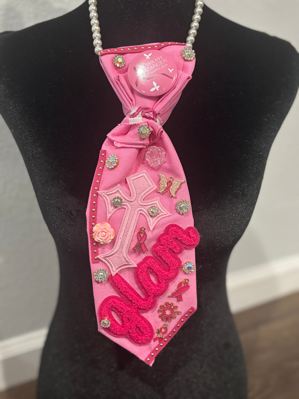 Believe in Love – Breast Cancer Awareness Signature Glam Tie

Faith. Love. Strength. Confidence.