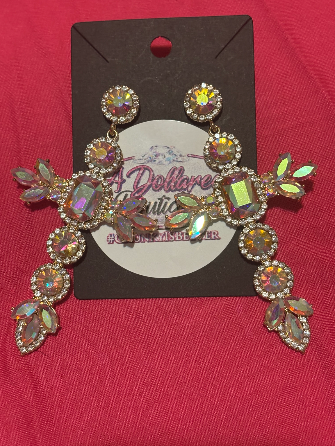 ✨ “Aurora Queen” Statement Earrings