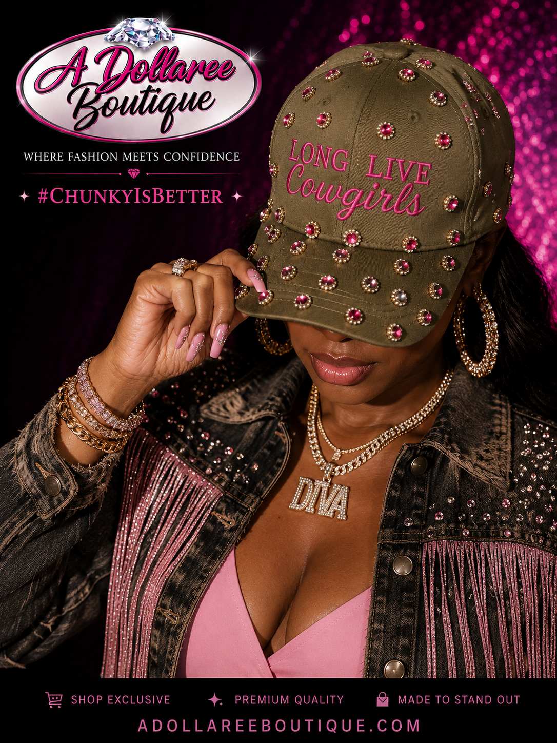 Long Live Cowgirls Glam Cap