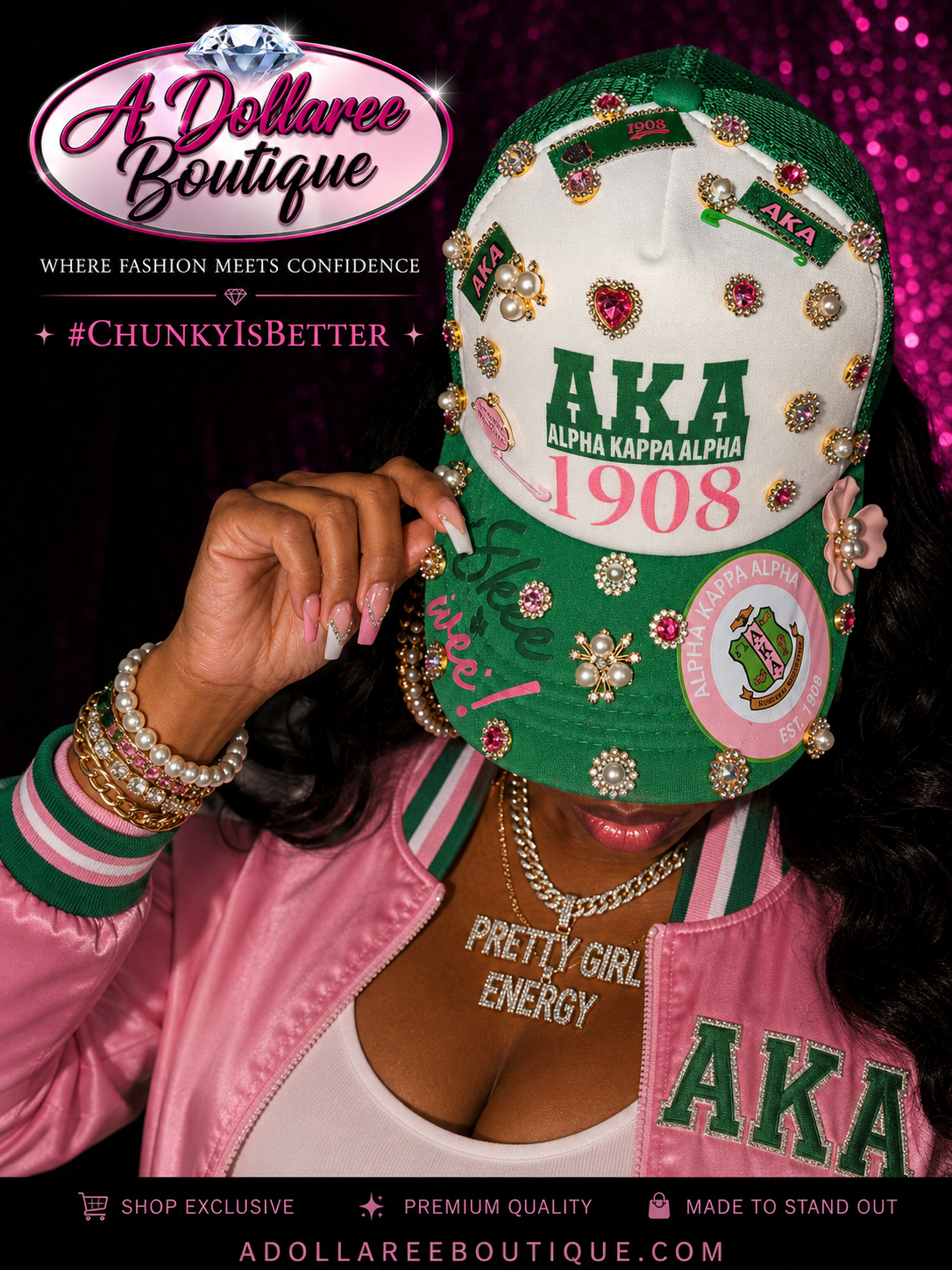 Pretty Girl Energy Glam Cap