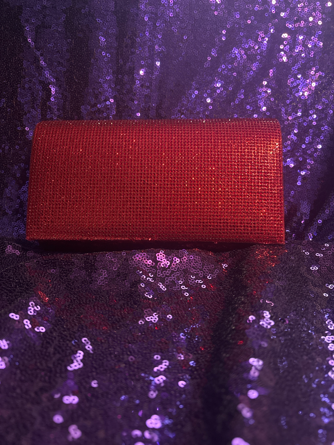 Ruby Radiance Luxe Clutch