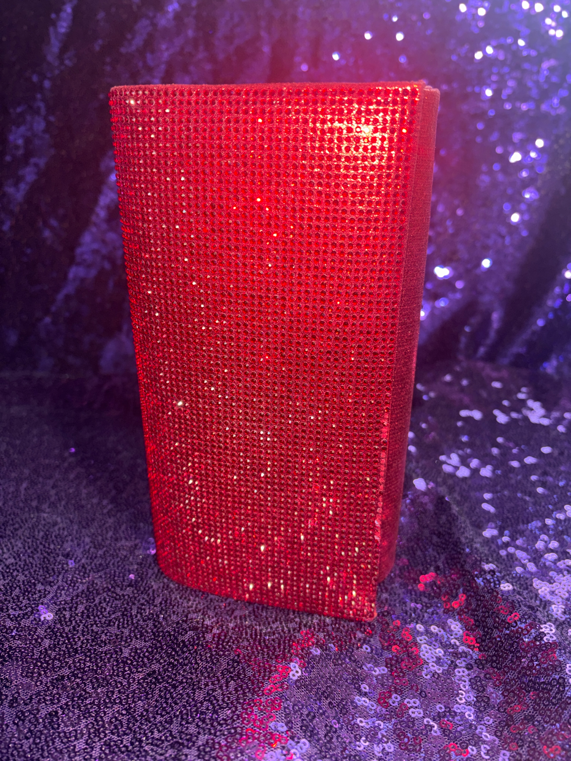 Ruby Radiance Luxe Clutch
