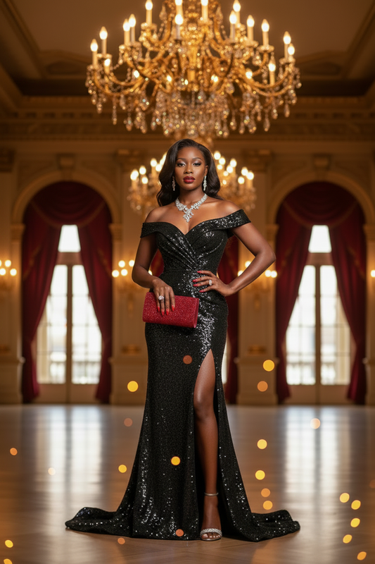 Ruby Radiance Luxe Clutch
