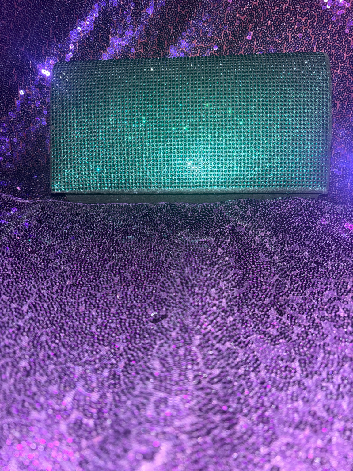 Emerald Allure Luxe Clutch