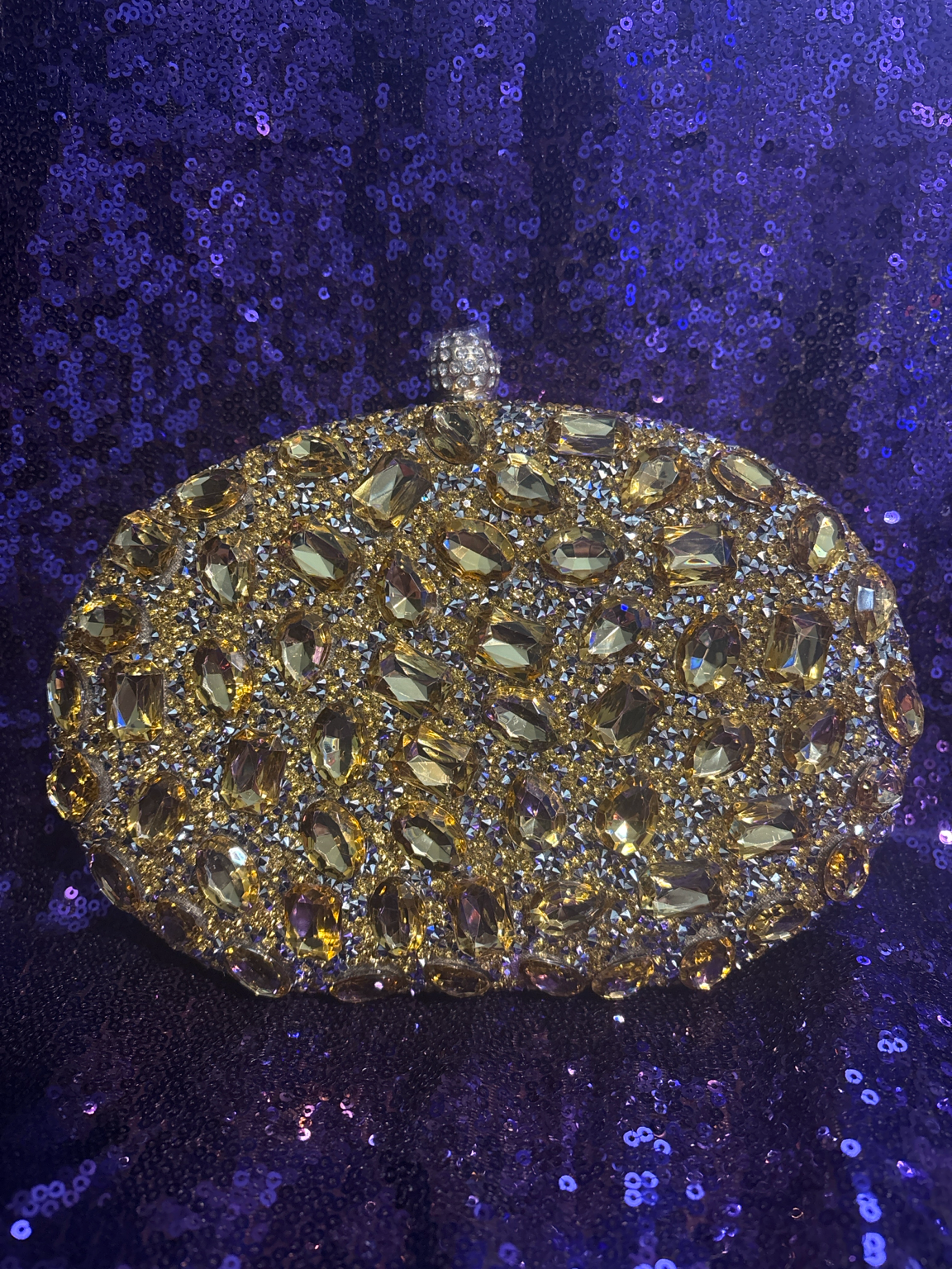 Golden Opulence Glam Clutch