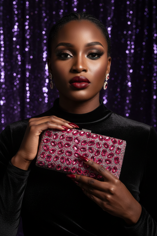 Pink Radiance Glam Clutch
