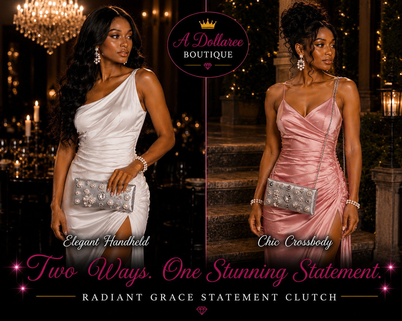 Radiant Grace Statement Clutch