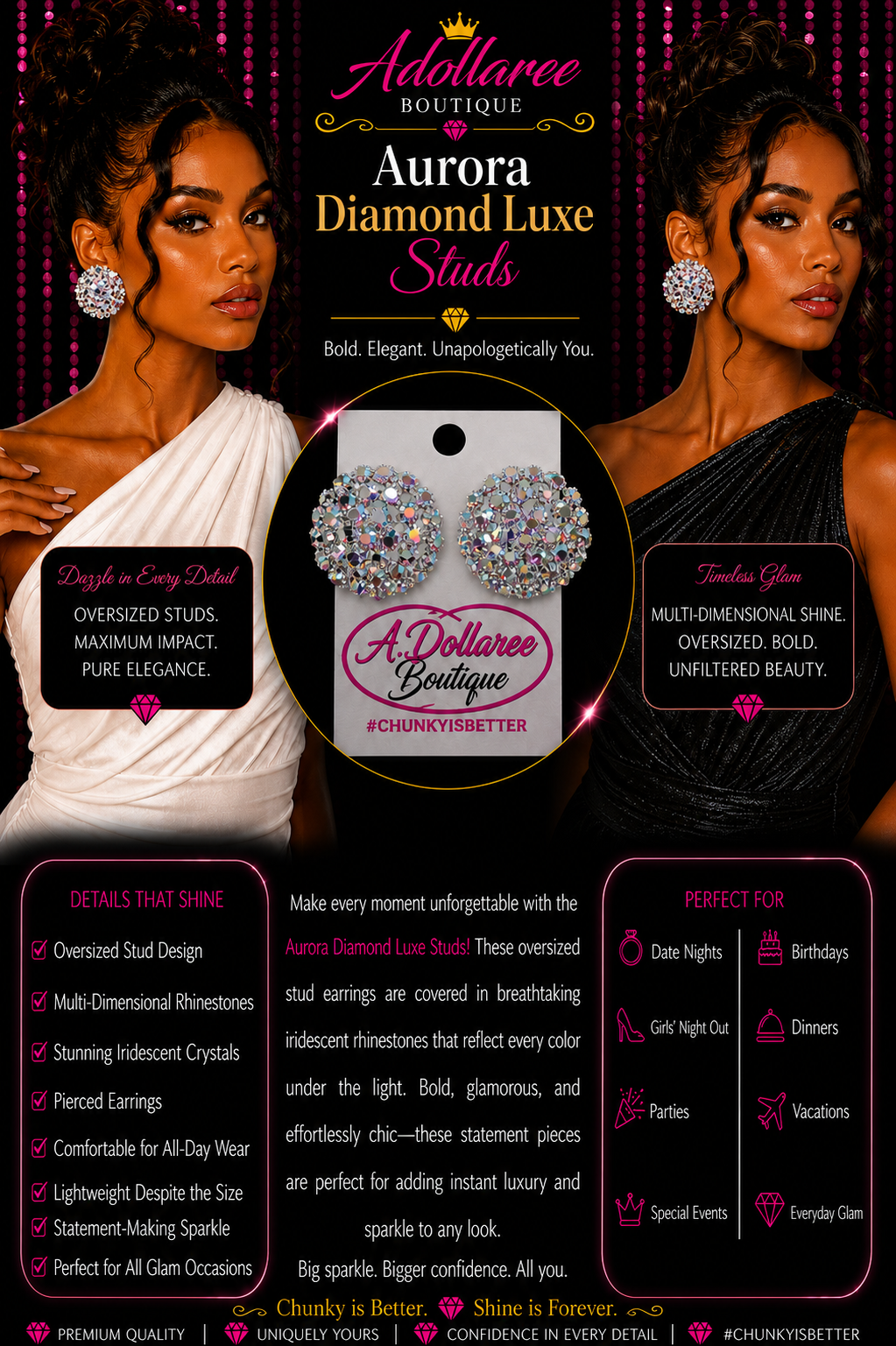 Aurora Diamond Luxe Studs