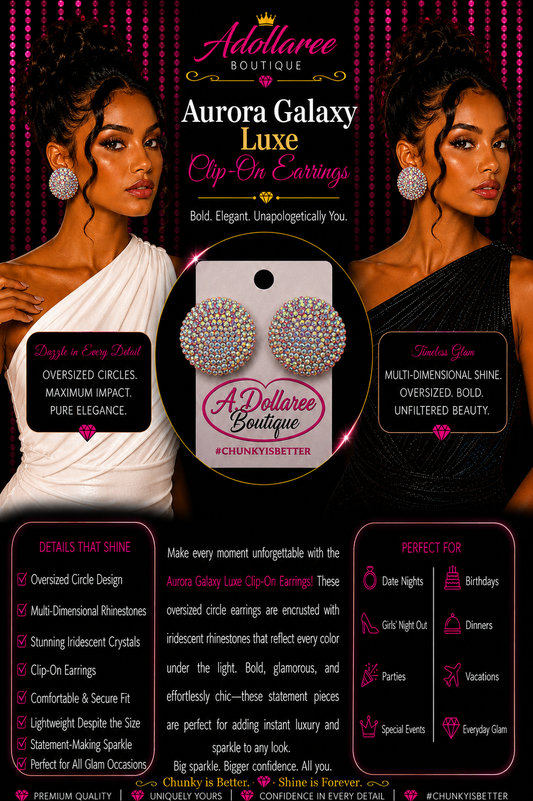 Aurora Galaxy Luxe Clip-On Earrings