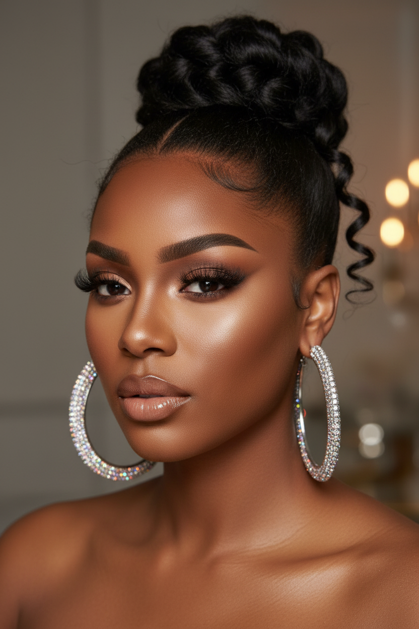 Aurora Ice Luxe Hoops